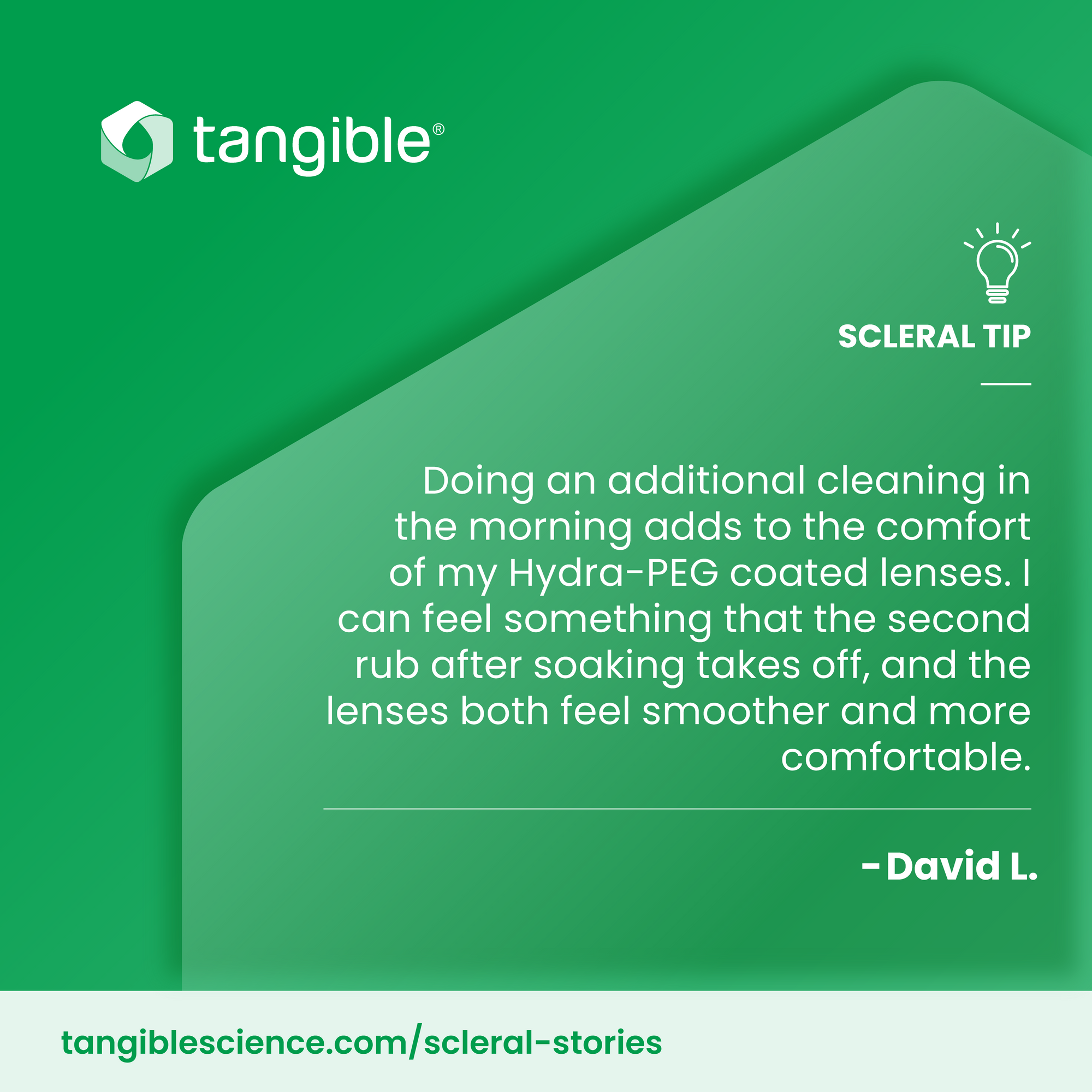 Scleral Lens Tip | Additional Morning Cleaning