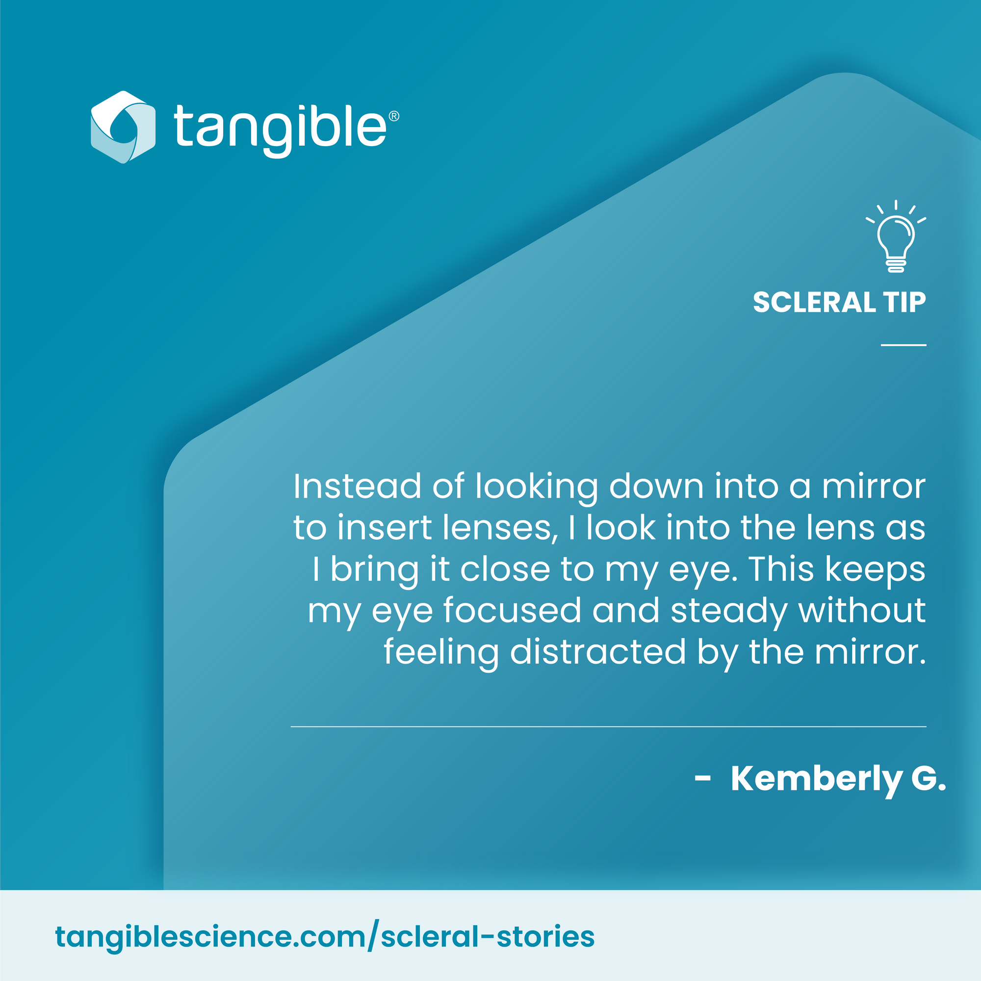 Scleral Lens Tip | Focusing On The Lens While Inserting