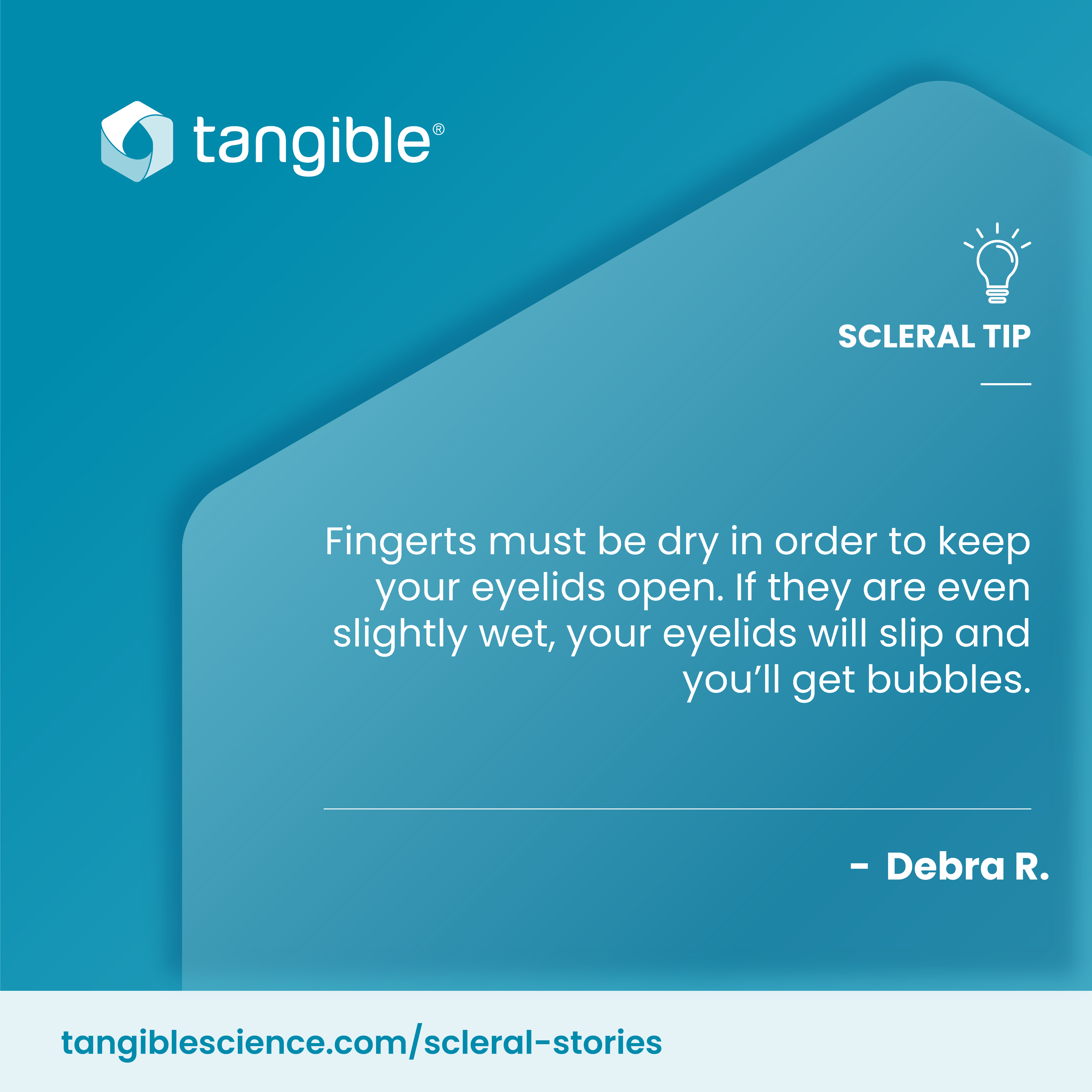 Scleral Lens Tip | Keep Your Hands Dry For Inserting Your Lenses